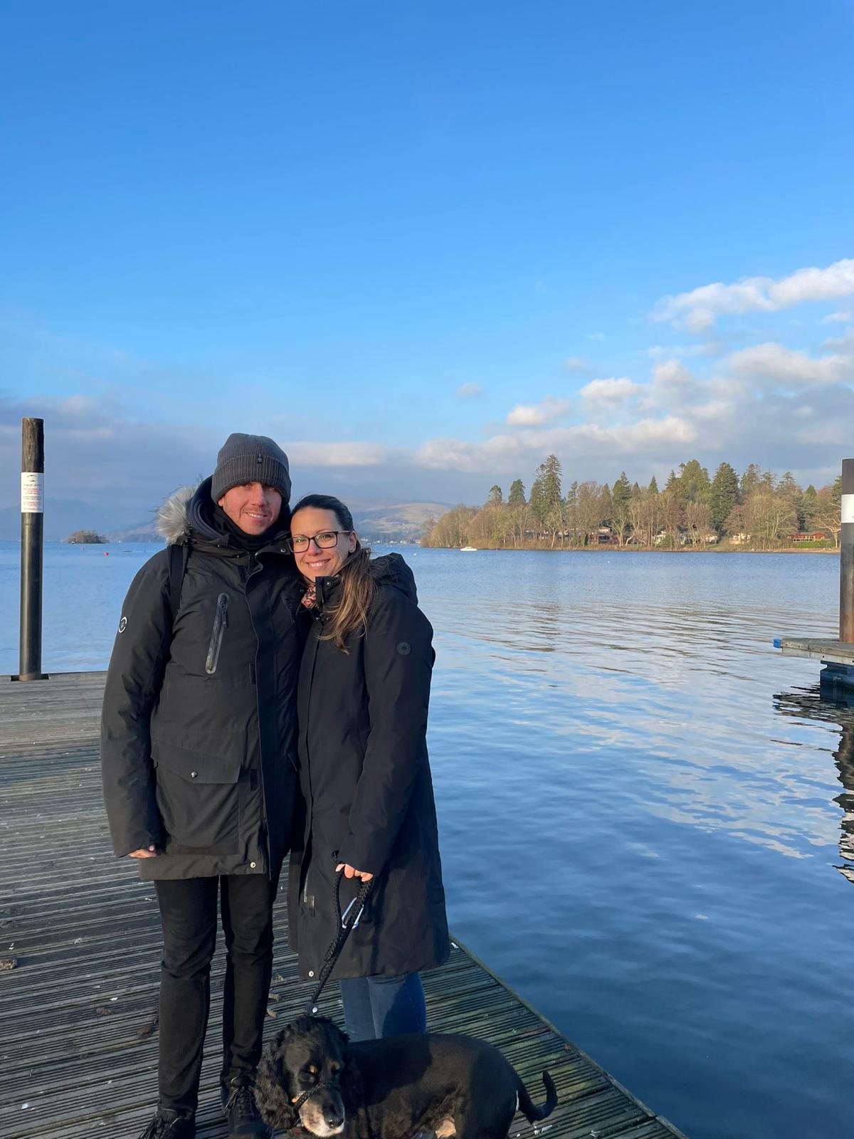 David & Emelie in the lake district